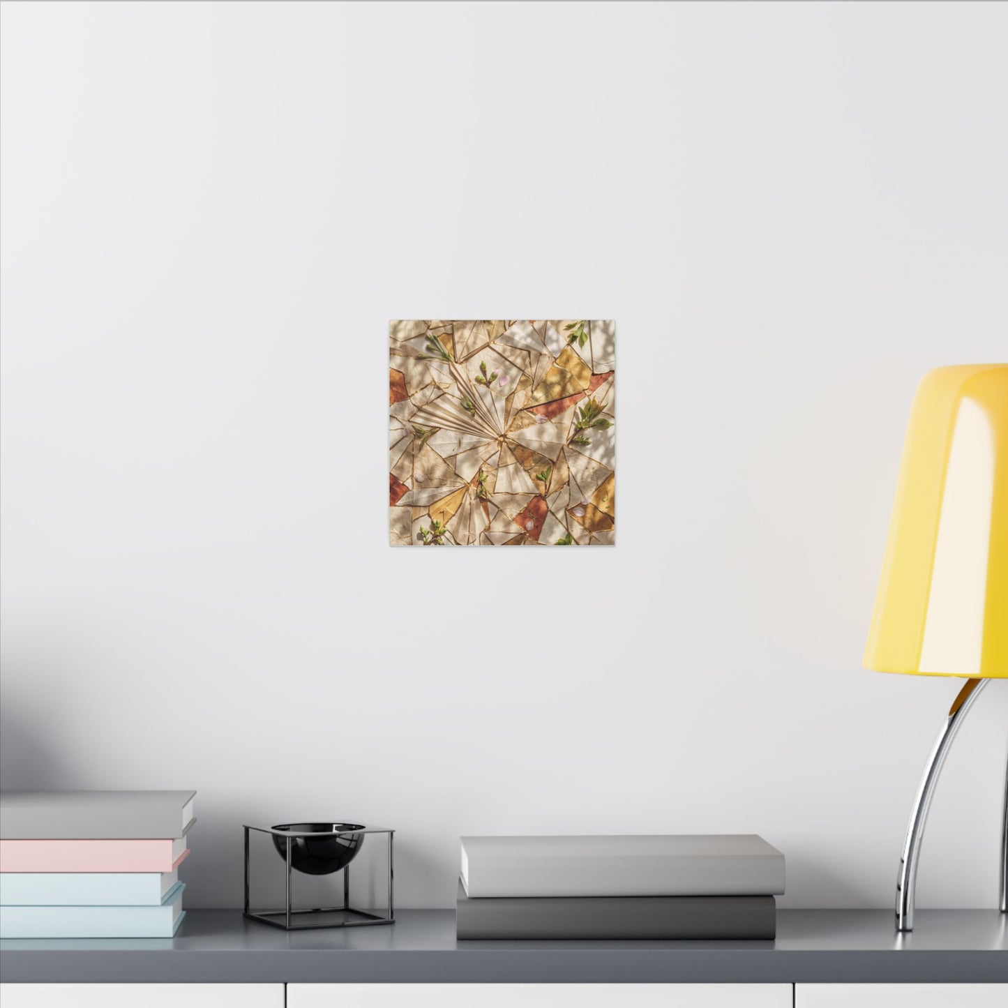 Resilient Paper Fold Canvas Art - Gold Repair Kintsugi