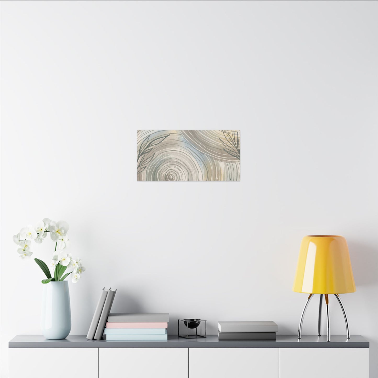 Kanso Water Ripple Canvas Art - Japandi Minimal Line
