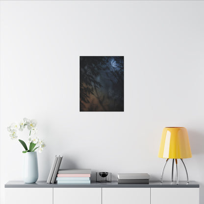Kanso Shadow Play Canvas Art - Dark Japandi Shadow Zen