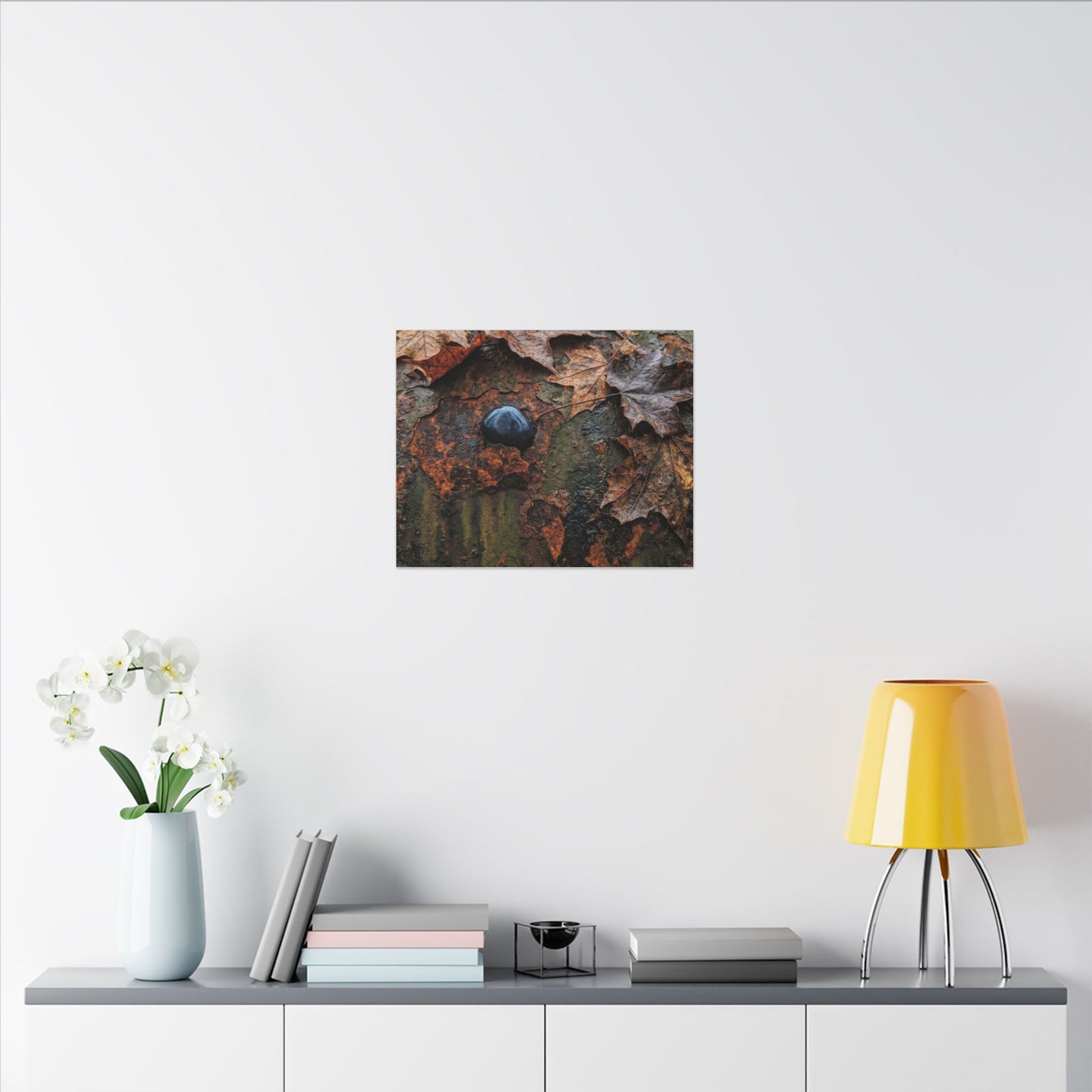 Datsuzoku Rust Patina Canvas Art - Dark Japandi Moody Minimal