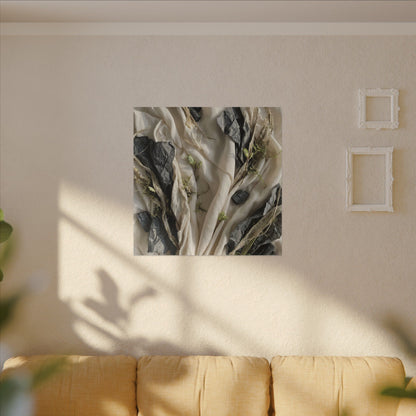 Spring Silk Drape Texture Canvas Art | Warm Decor