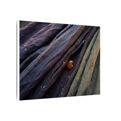 Silk Drape Shadow Zen Canvas Art | Moody Dark Japandi Art