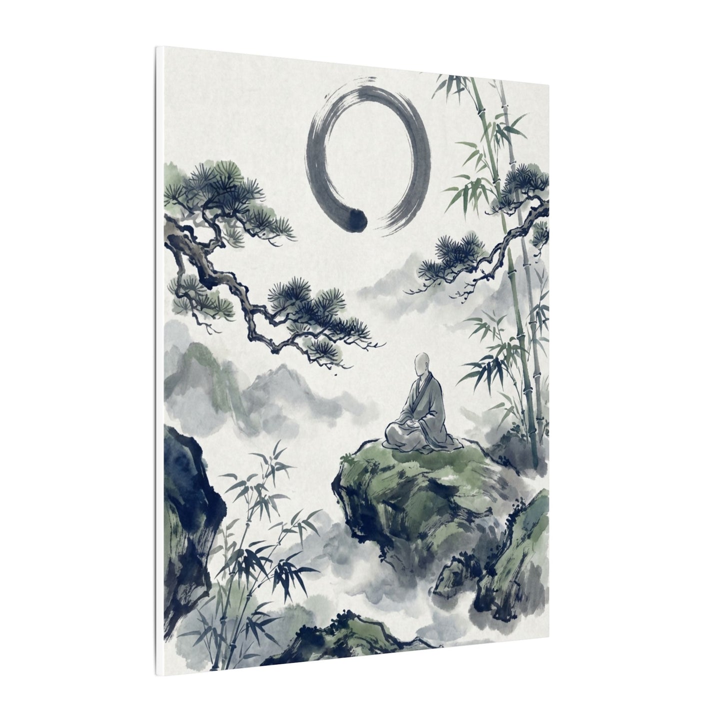 Zen Sumi-e Canvas Art
