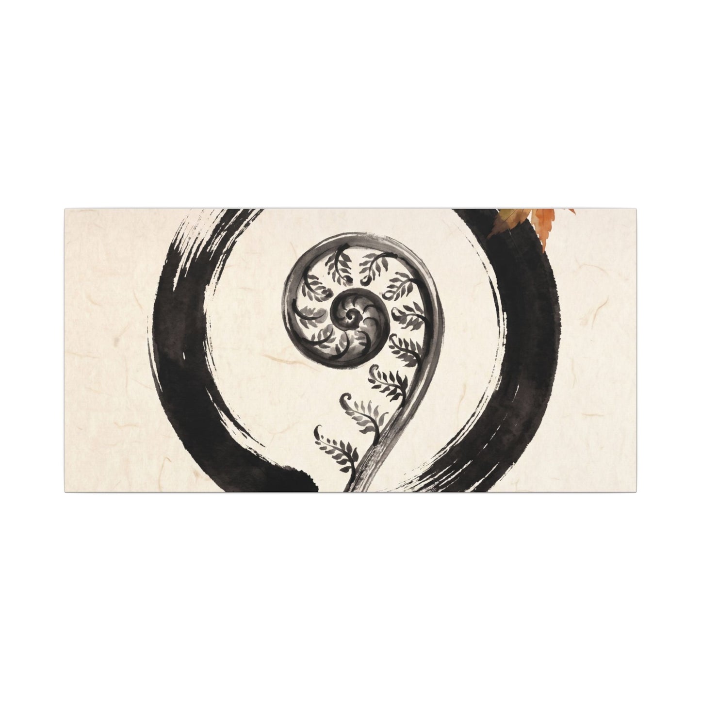 Fern Unfurling Autumn Canvas Art | Zen Peaceful Design