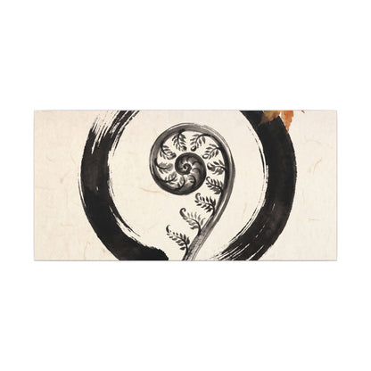 Fern Unfurling Autumn Canvas Art | Zen Peaceful Design
