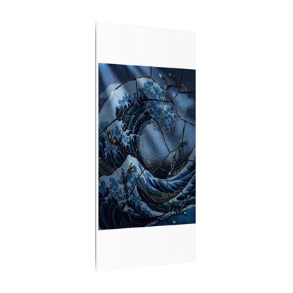 Ocean Wave Spring Canvas Art | Kintsugi Artful Design
