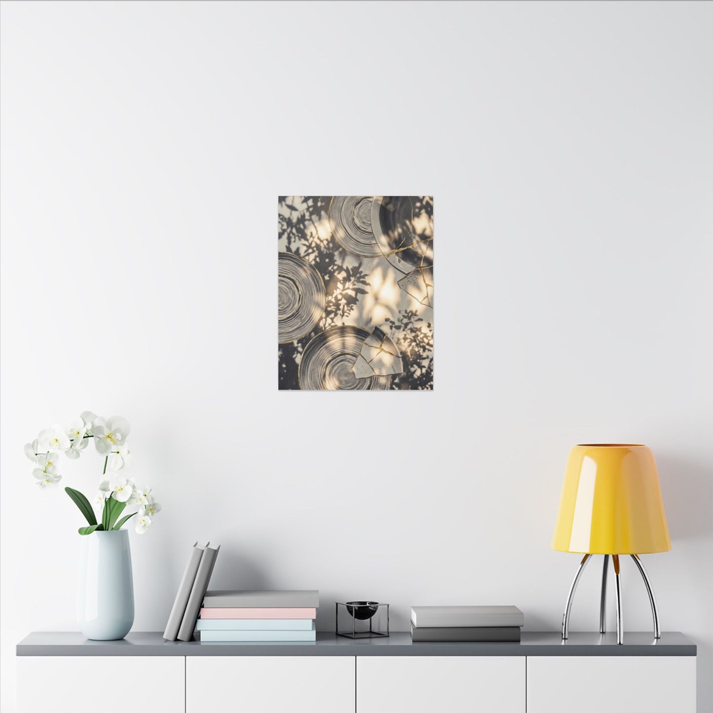 Healing Water Ripple Canvas Art - Gold Vein Kintsugi