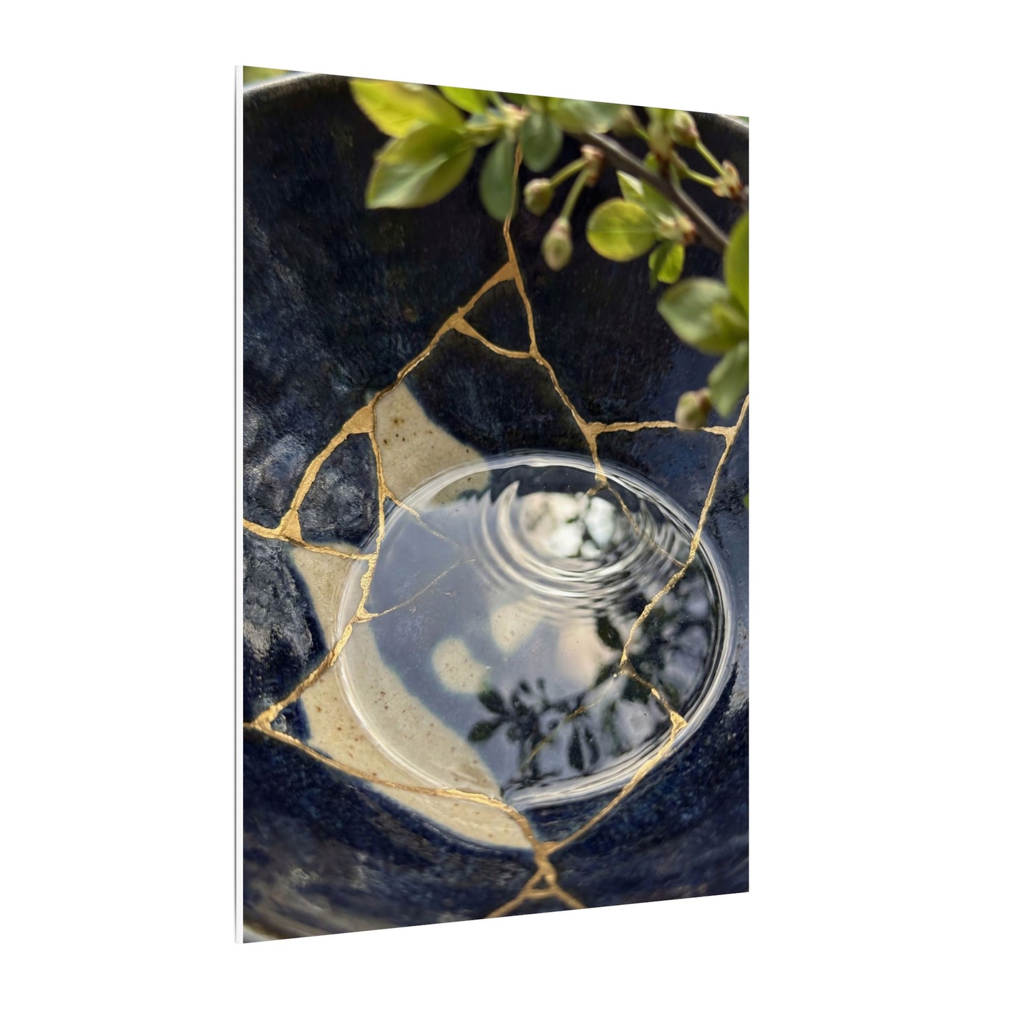 Water Ripple Spring Canvas Art | Kintsugi Beautiful Design
