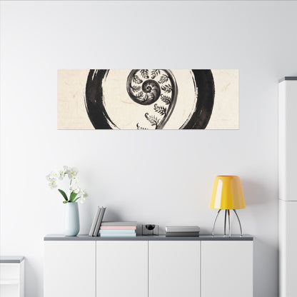 Fern Unfurling Autumn Canvas Art | Zen Peaceful Design