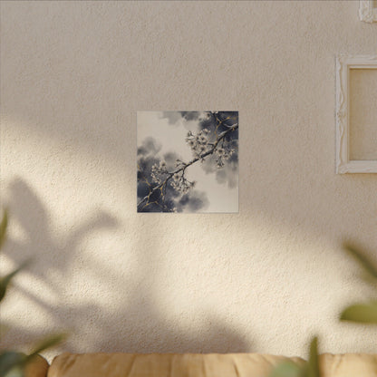 Ma Cherry Blossom Canvas Art - Kintsugi Gold Vein