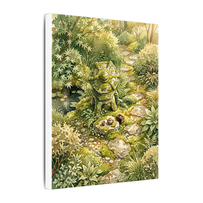 Datsuzoku Stone Lantern Canvas Art - Japandi Watercolor