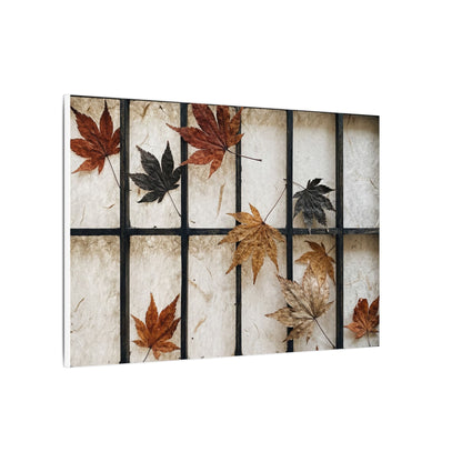 Japandi Shoji Screen in Overcast | Texture Canvas Art