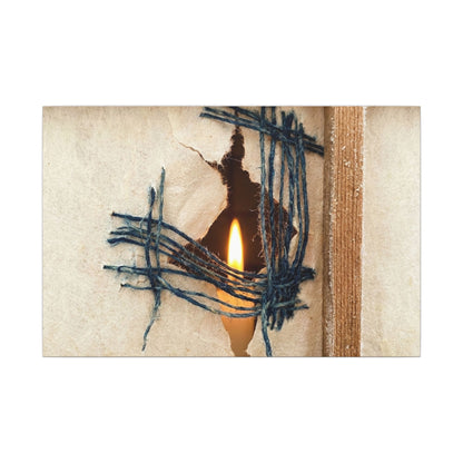 Winter Shoji Screen Broken Beauty Canvas Art | Resilient Decor