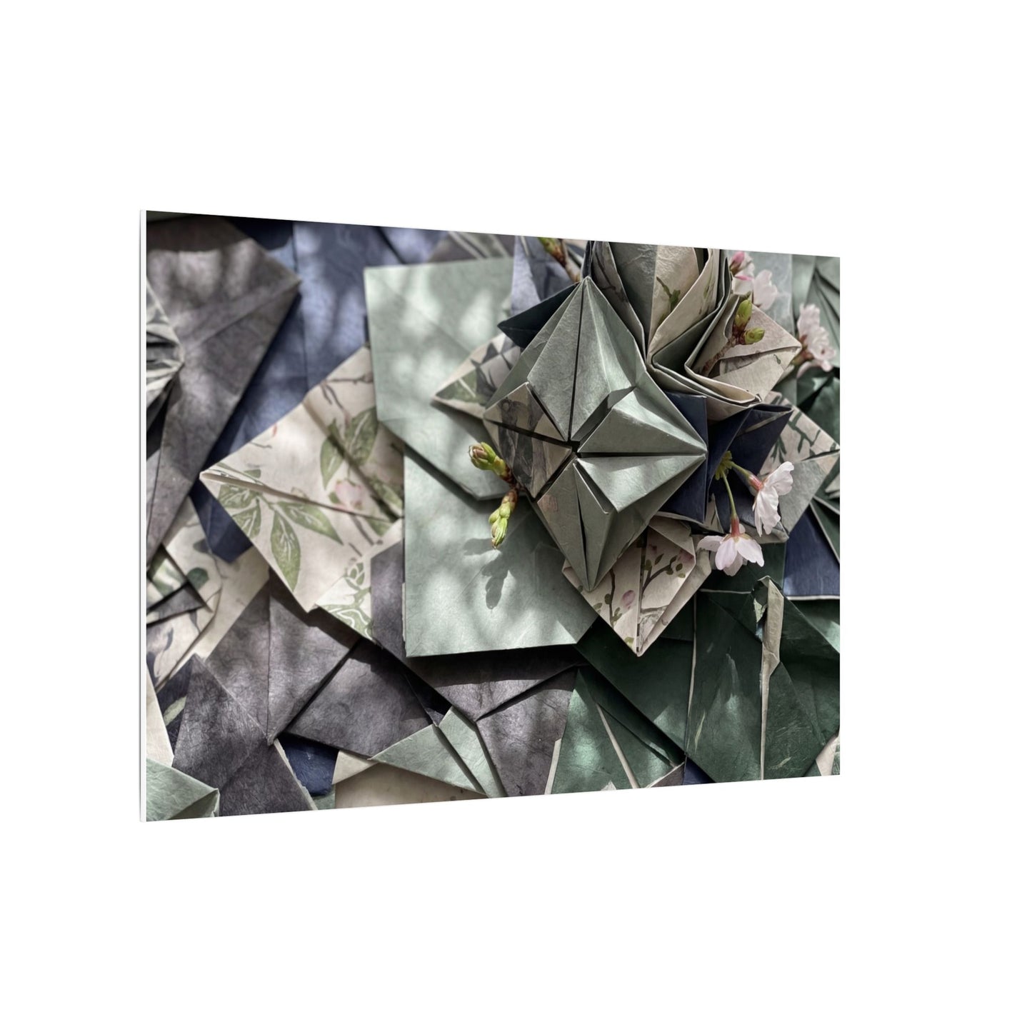Shibui Paper Fold Canvas Art - Japandi Japanese Pattern