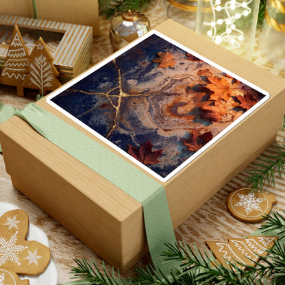 Rust Patina Gold Vein Sticker | Resilient Kintsugi Art Art Print