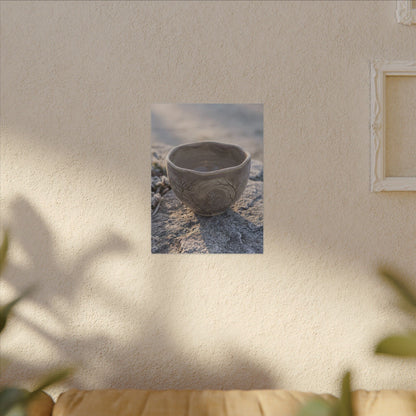 Seijaku Ceramic Bowl Canvas Art - Japandi Japanese Pattern