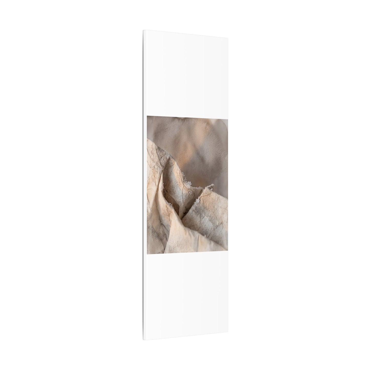 Japandi Paper Fold in Candlelight | Watercolor Canvas Art