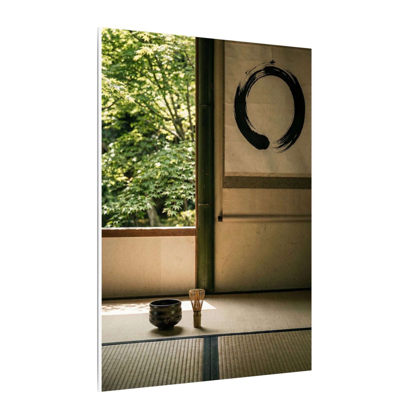 Tea Ceremony Enso Canvas Art | Serene Zen Art