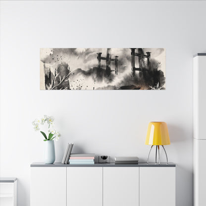 Candlelight Torii Gate Canvas Art - Zen Datsuzoku