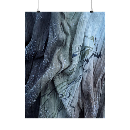 Silk Drape Winter Wall Art Print | Japandi Elegant Design