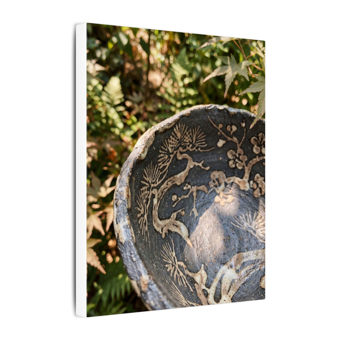 Ceramic Bowl Canvas Art | Summer Japandi Japanese Pattern Art