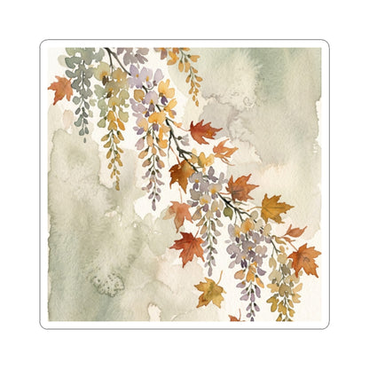 Cozy Wisteria Sticker - Watercolor Japandi