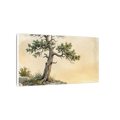 Pine Tree Canvas Art | Summer Japandi Texture Art