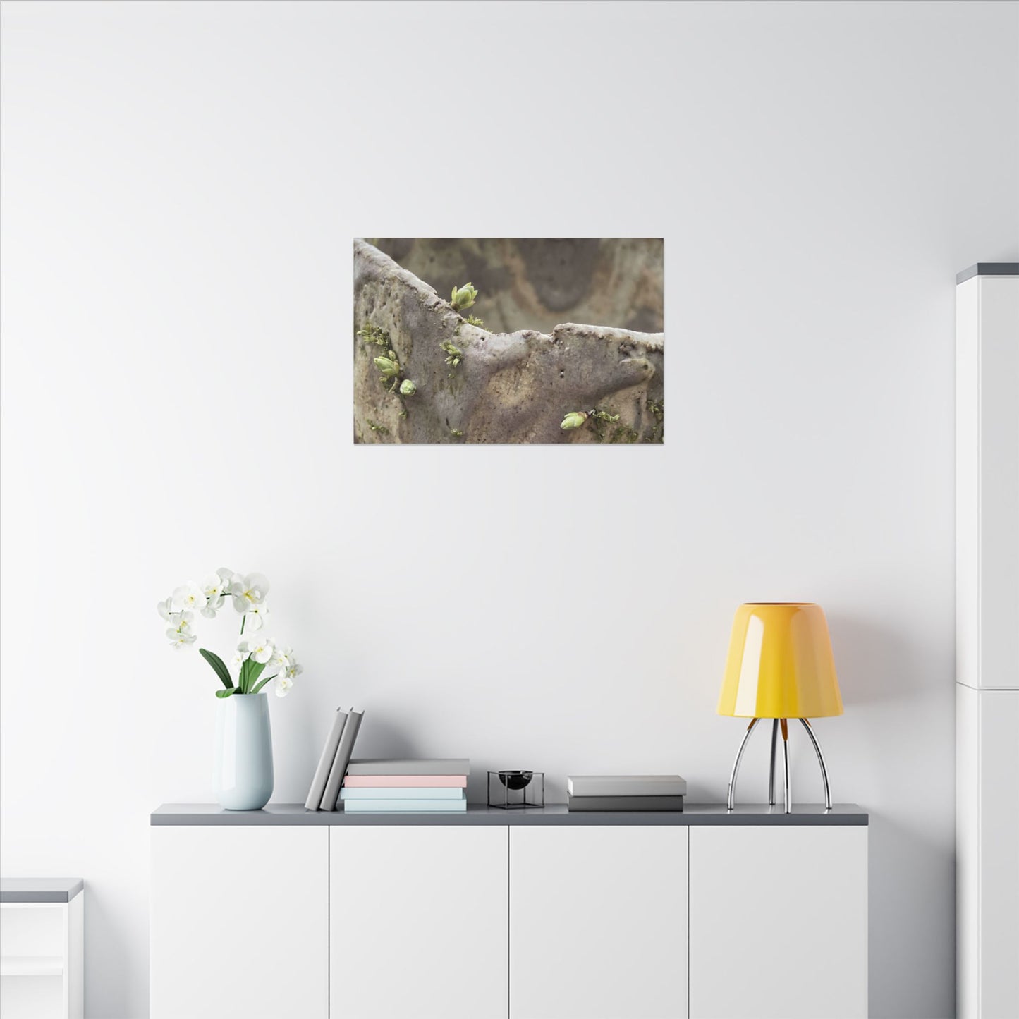 Overcast Ceramic Bowl Canvas Art - Japandi Fukinsei
