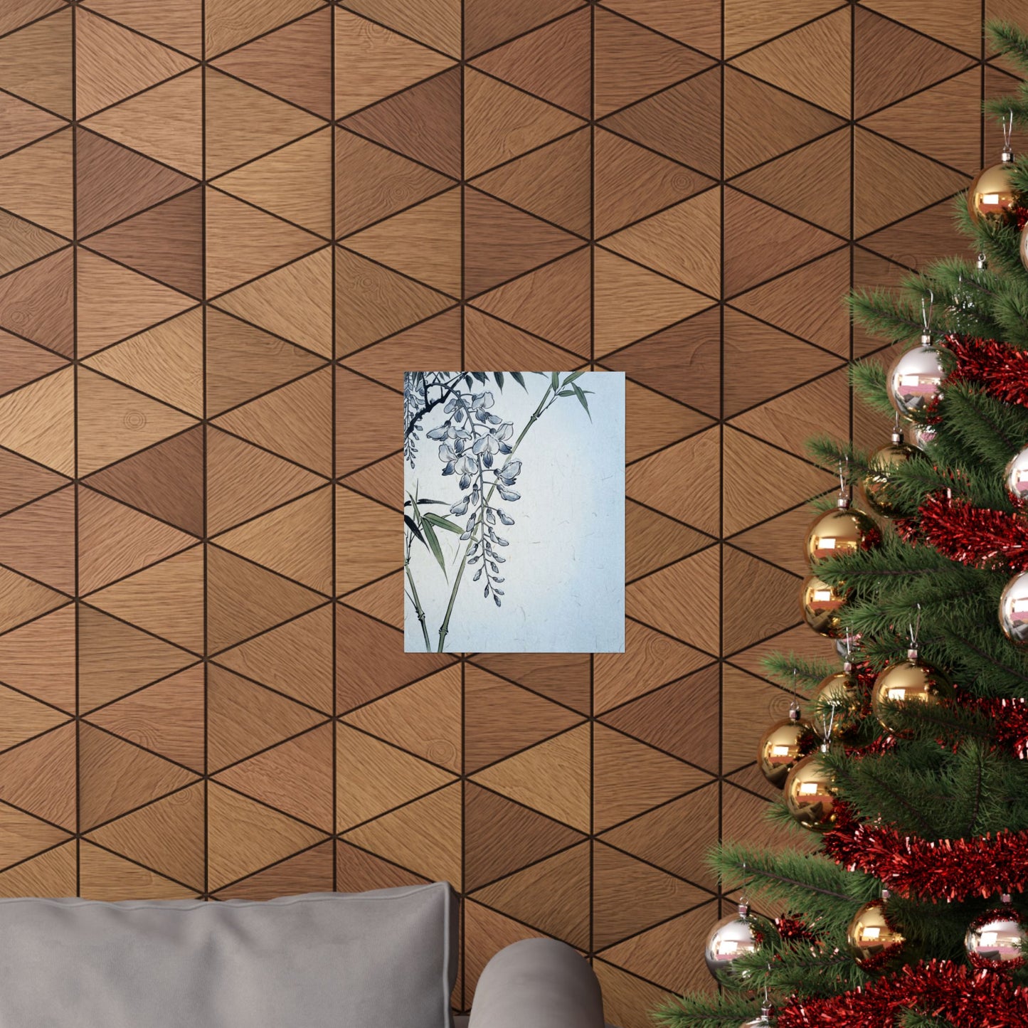 Wisteria Winter Wall Art Print | Zen Calm Design
