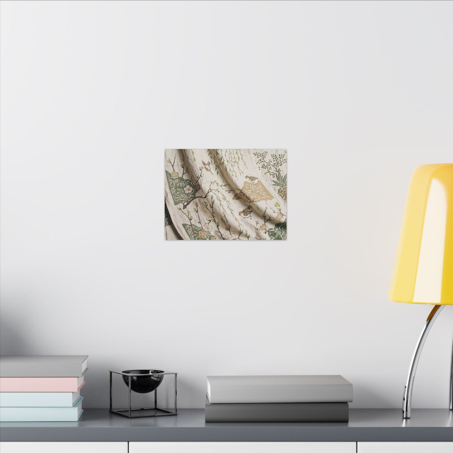 Silk Drape Canvas Art | Spring Japandi Japanese Pattern Art