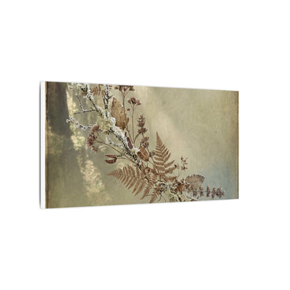 Winter Dried Flowers Forest Whimsy Canvas Art | Earthy Decor