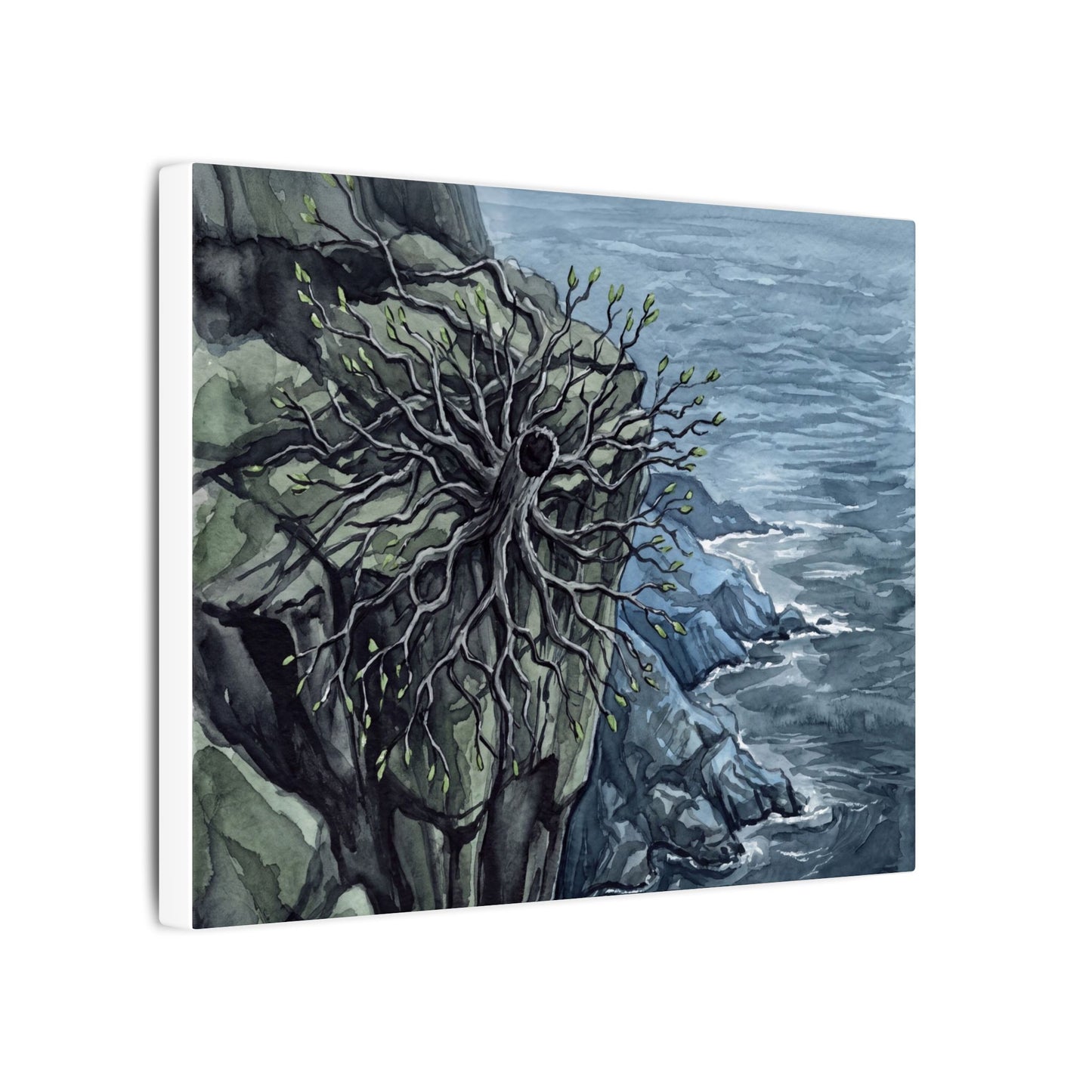 Pine Tree Spring Canvas Art | Japandi Neutral Design