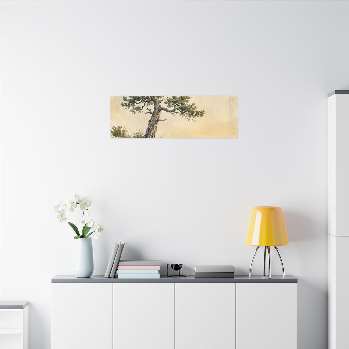 Pine Tree Canvas Art | Summer Japandi Texture Art