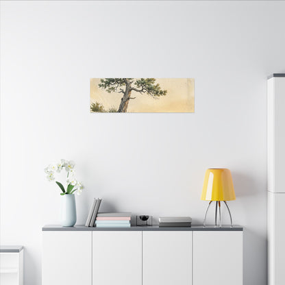 Pine Tree Canvas Art | Summer Japandi Texture Art