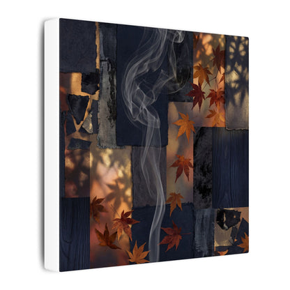 Autumn Incense Smoke Dark Texture Canvas Art | Sophisticated Decor