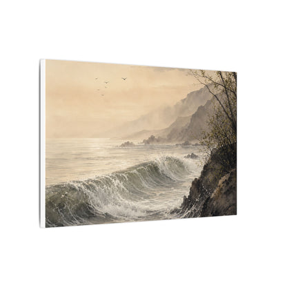 Ocean Wave Spring Canvas Art | Japandi Elegant Design
