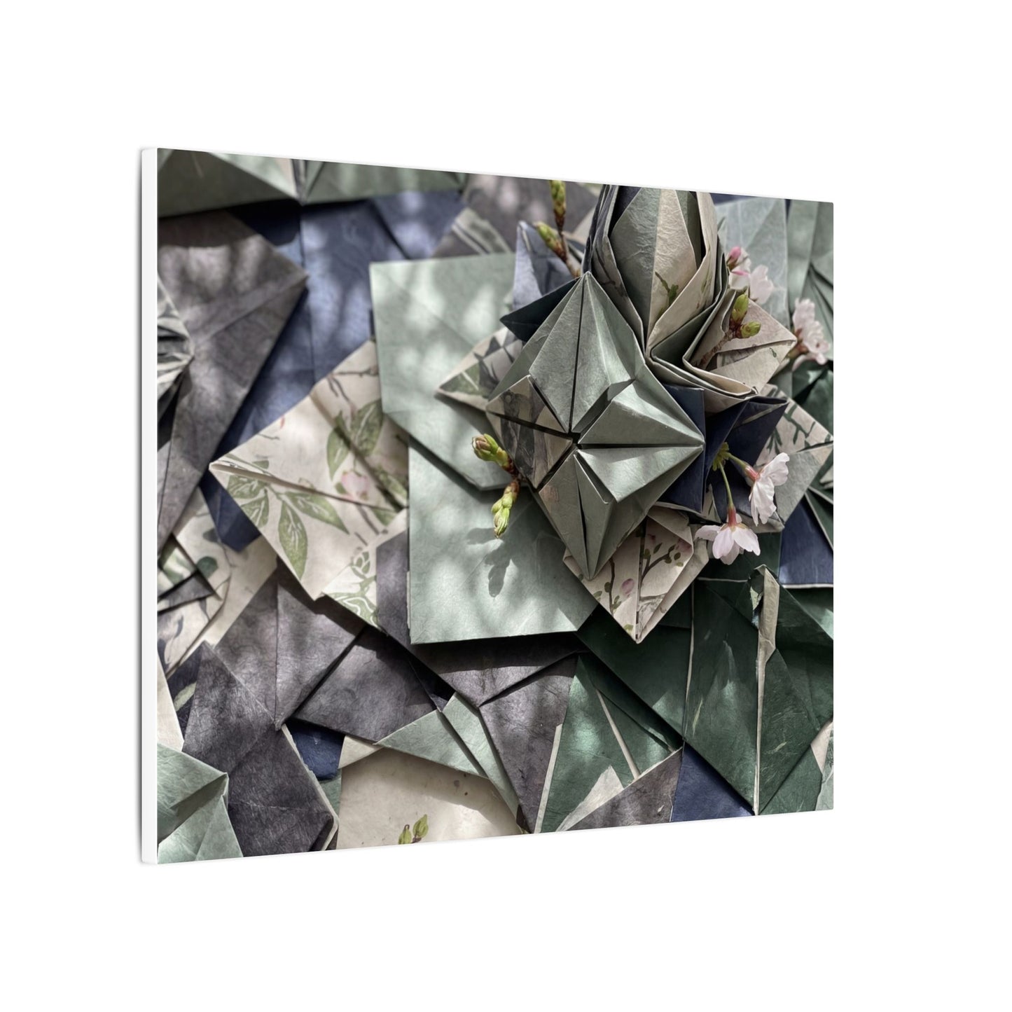 Shibui Paper Fold Canvas Art - Japandi Japanese Pattern