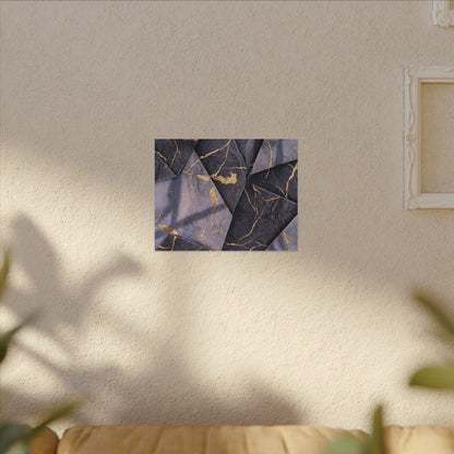 Seijaku Paper Fold Canvas Art - Kintsugi Gold Vein