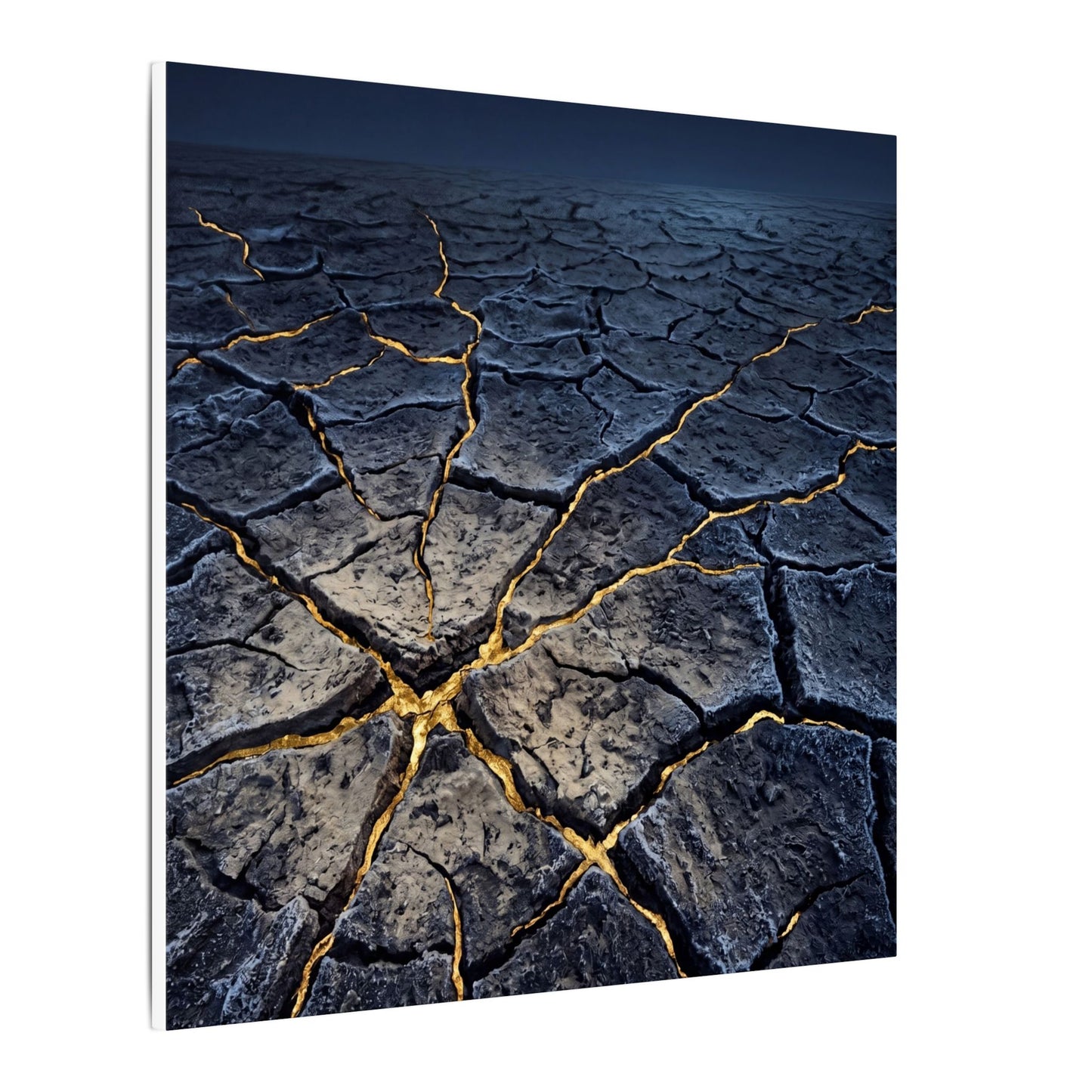 Cracked Earth Broken Beauty Canvas Art | Artful Kintsugi Art