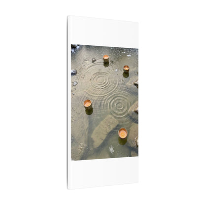 Water Ripple Canvas Art | Winter Japandi Japanese Pattern Art