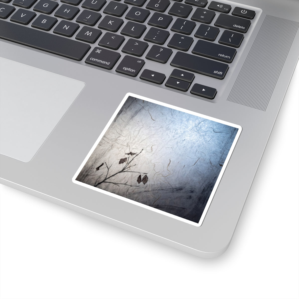 Shoji Screen Sticker | Winter Japandi Texture Art Art Print