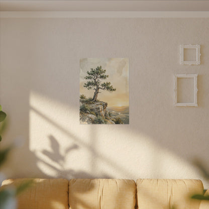 Pine Tree Canvas Art | Summer Japandi Texture Art