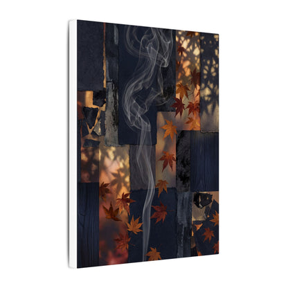 Autumn Incense Smoke Dark Texture Canvas Art | Sophisticated Decor