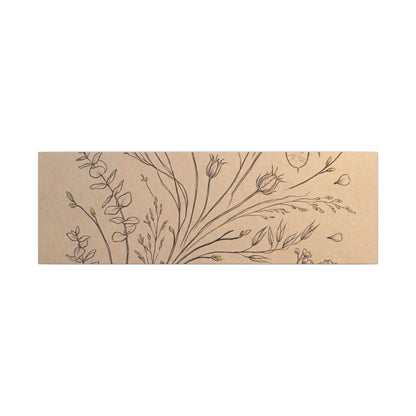 Dried Flowers Canvas Art | Spring Japandi Minimal Line Art