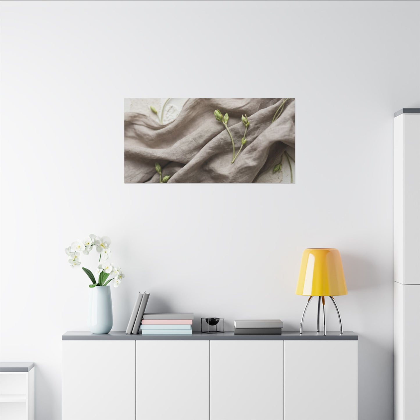Overcast Silk Drape Canvas Art - Japandi Ma