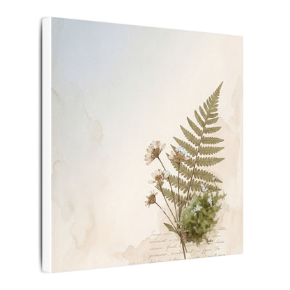 Winter Moss Close Up Herbarium Canvas Art | Enchanting Decor