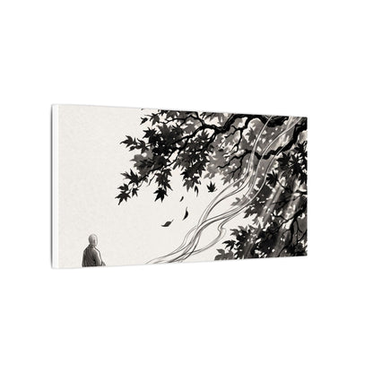 Serene Incense Smoke Canvas Art - Ukiyo E Inspired Zen