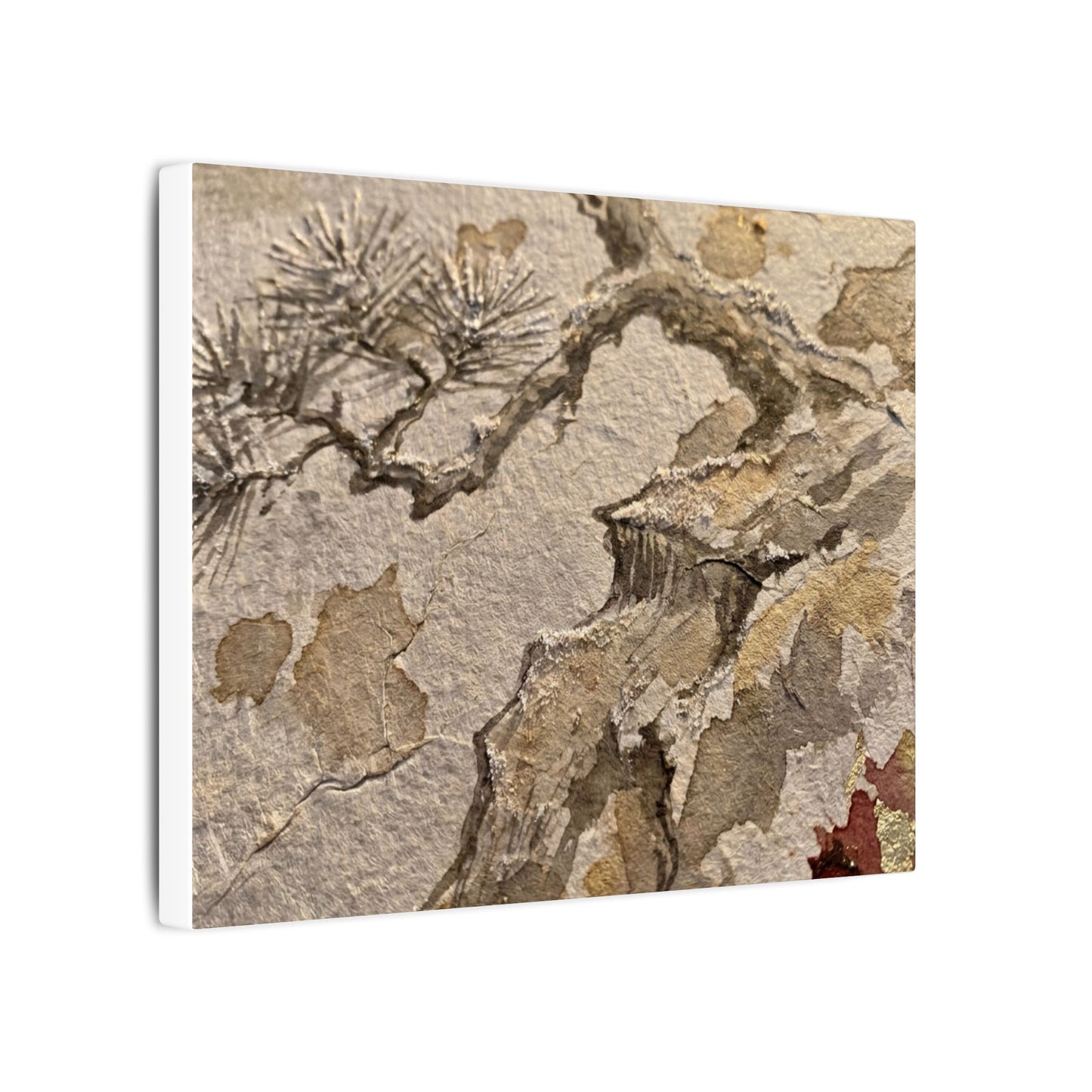 Pine Tree Canvas Art | Winter Japandi Japanese Pattern Art