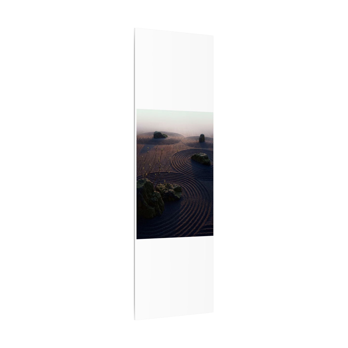 Spring Rock Garden Shadow Zen Canvas Art | Luxurious Decor