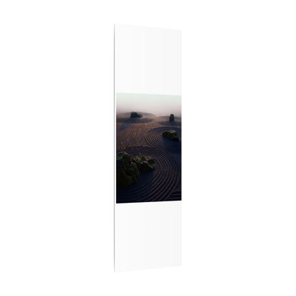 Spring Rock Garden Shadow Zen Canvas Art | Luxurious Decor